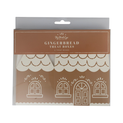 GBD1117 - Gingerbread House Gable Treat Boxes