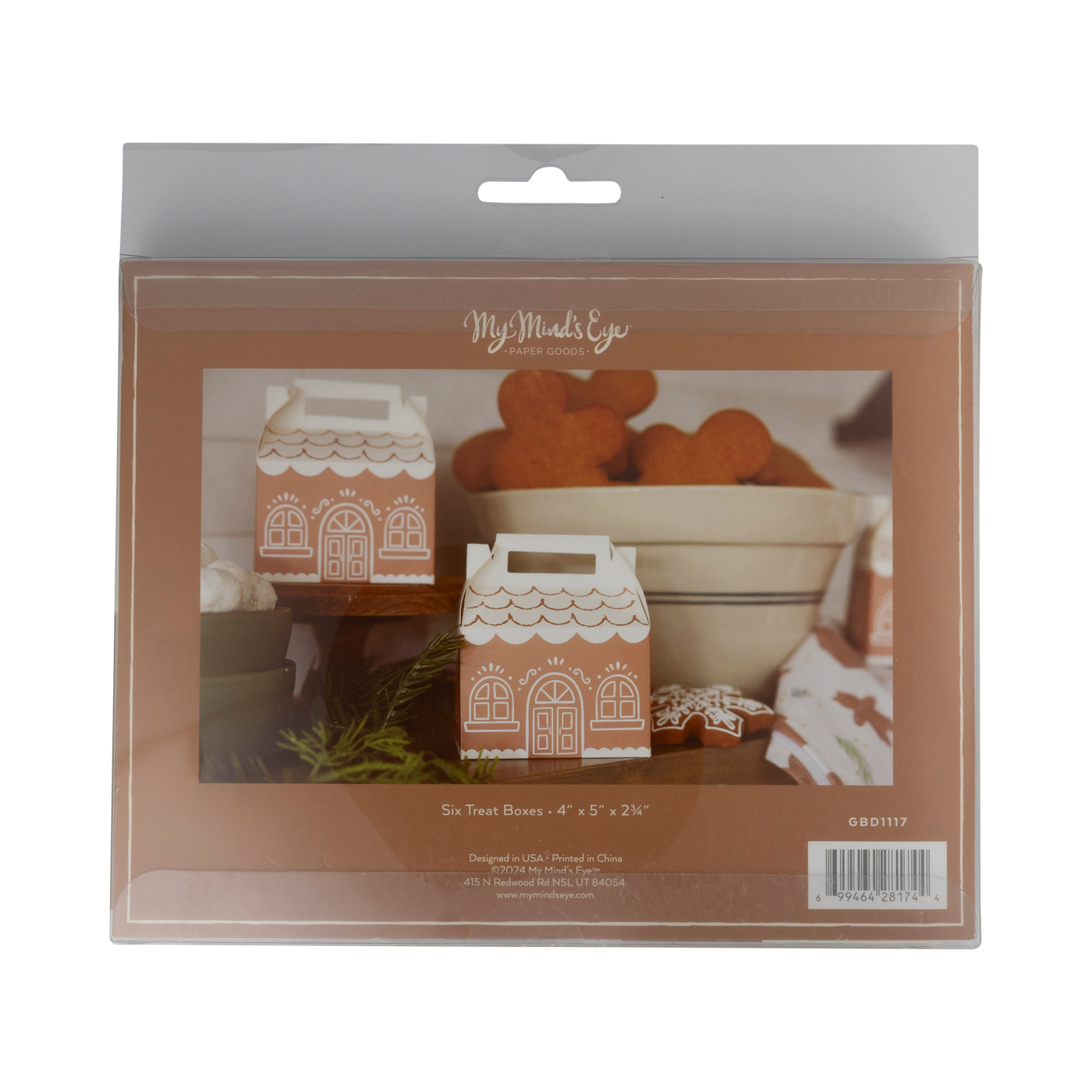 GBD1117 - Gingerbread House Gable Treat Boxes