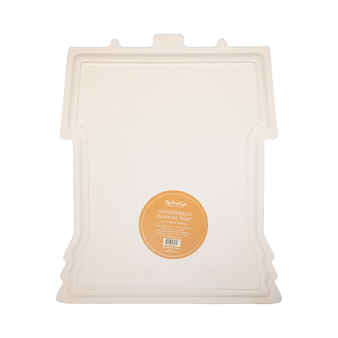 GBD1132 - Gingerbread Mansion Bamboo Tray