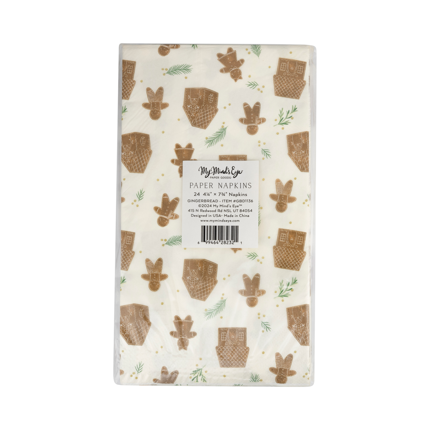 GBD1136 - Whimsy Gingerbread Dinner Napkin