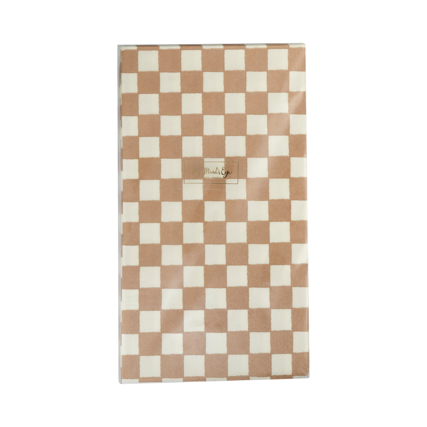 GBD1137 - Gingerbread Checked Dinner Napkin