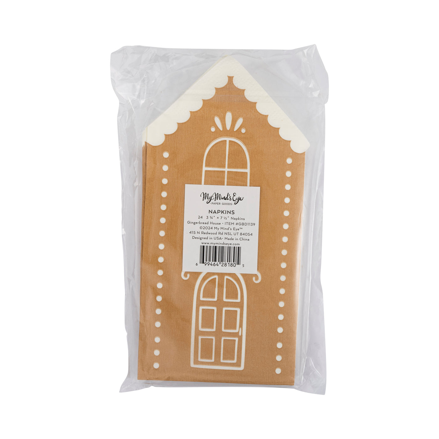 GBD1139 - Gingerbread Tall House Dinner Napkin