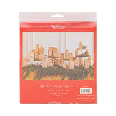 GBD1209 -  Gingerbread House Advent Boxes