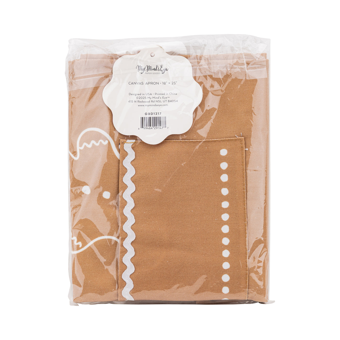 GBD1217 - Gingerbread Apron - Youth