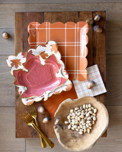 GBL1241 - Leaf Shaped Paper Plate Set