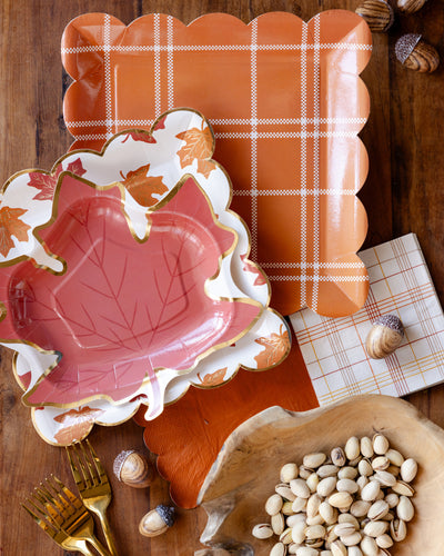 GBL1241 - Leaf Shaped Paper Plate Set