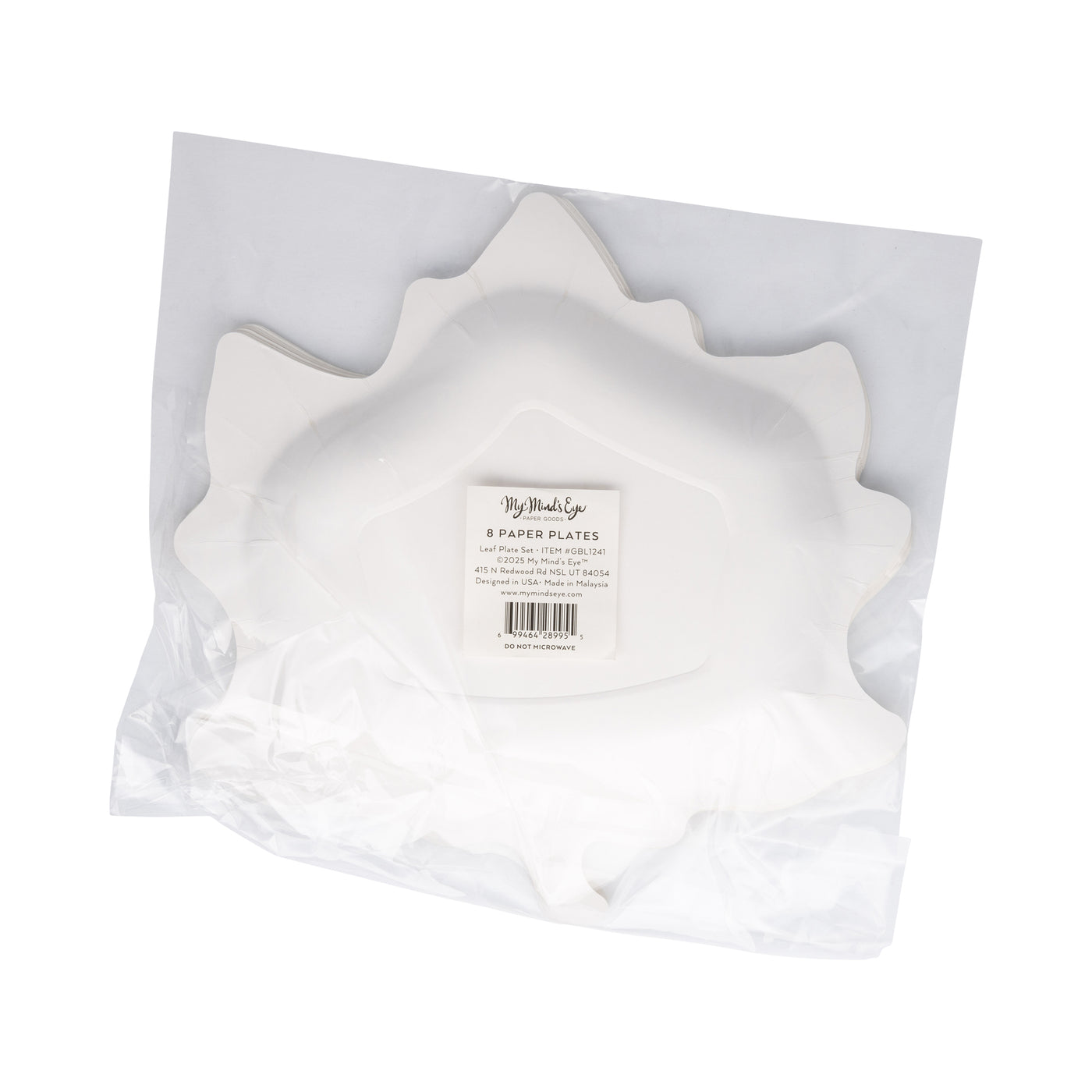 GBL1241 - Leaf Shaped Paper Plate Set