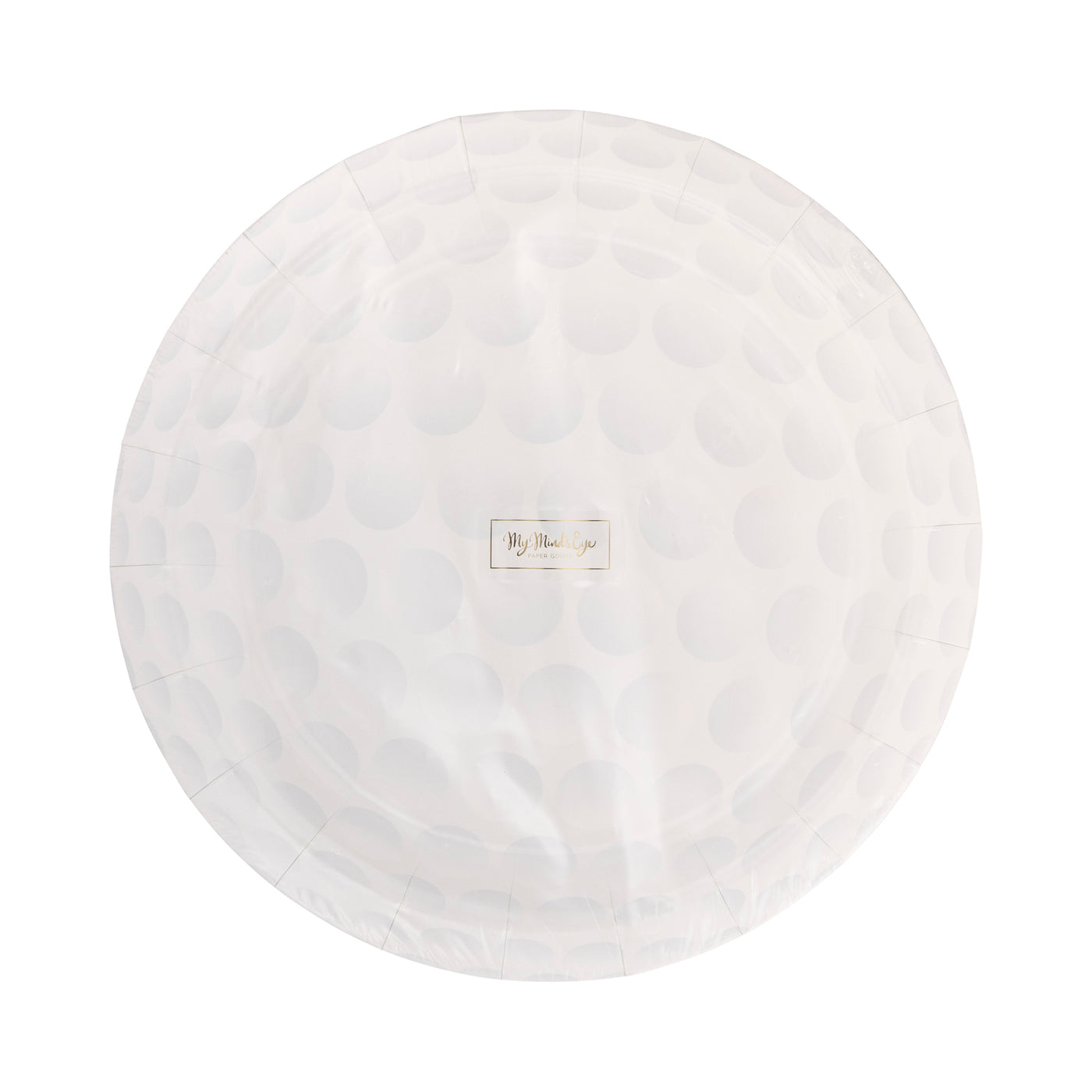 GLF1140 - Golf Ball Paper Plate