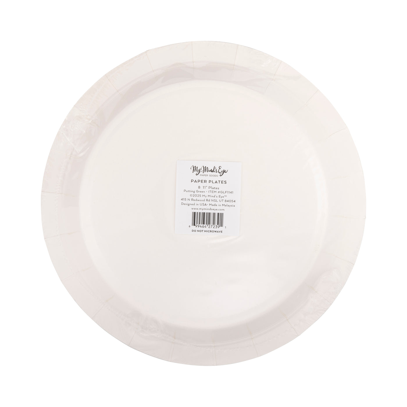 GLF1140 - Golf Ball Paper Plate