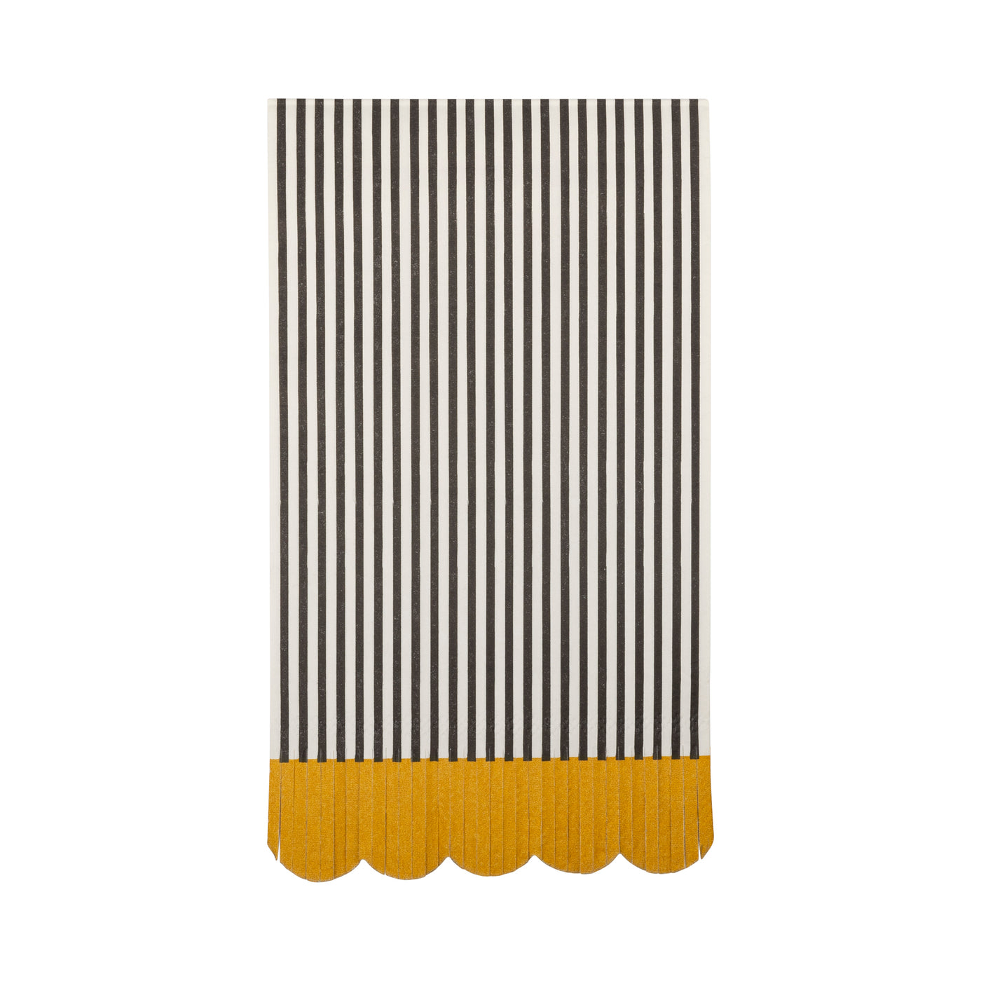 GRD1135 - Black & Cream Striped Dinner Napkin