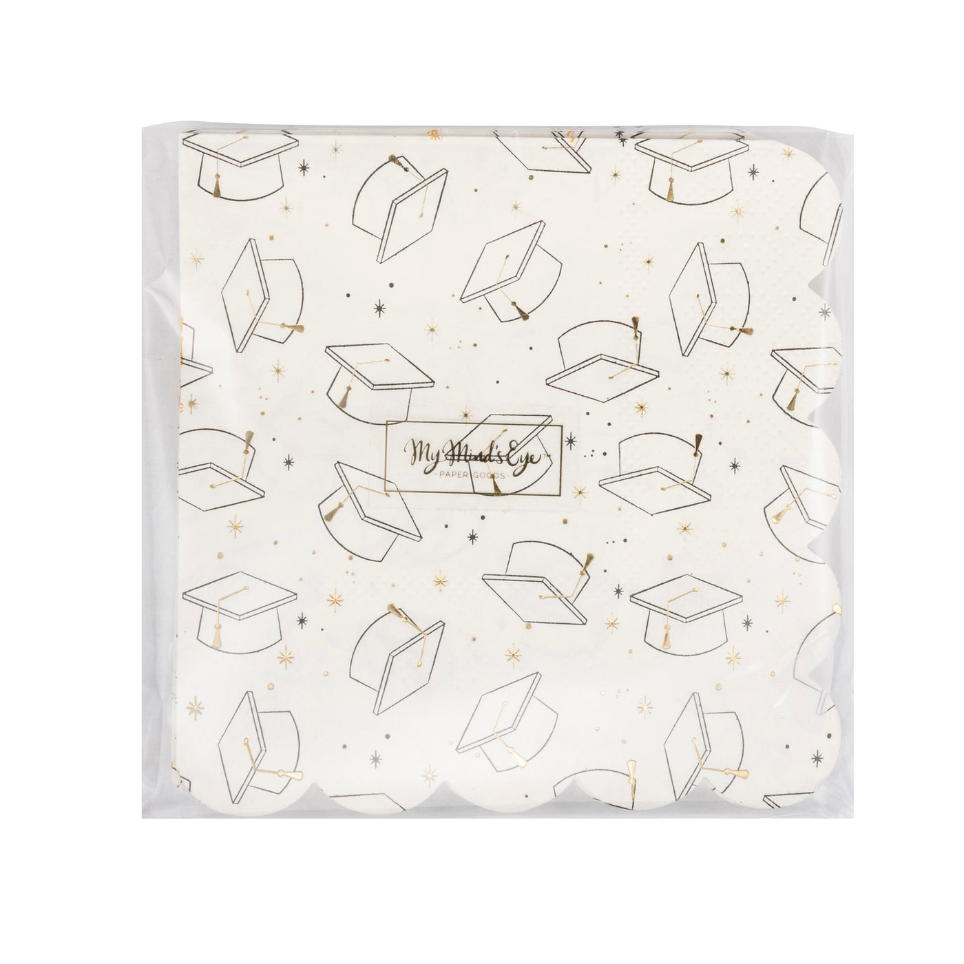 GRD1138 - Grad Cap Cocktail Napkin