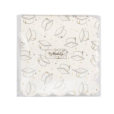 GRD1138 - Grad Cap Cocktail Napkin