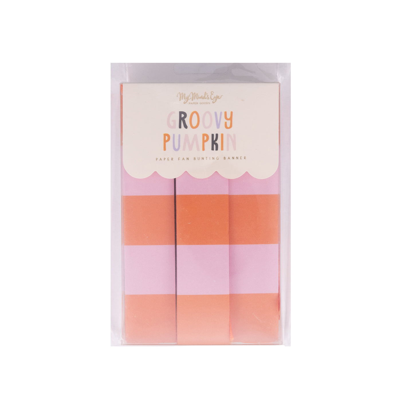 GVP1202 - Pink & Orange Fan Bunting Banner