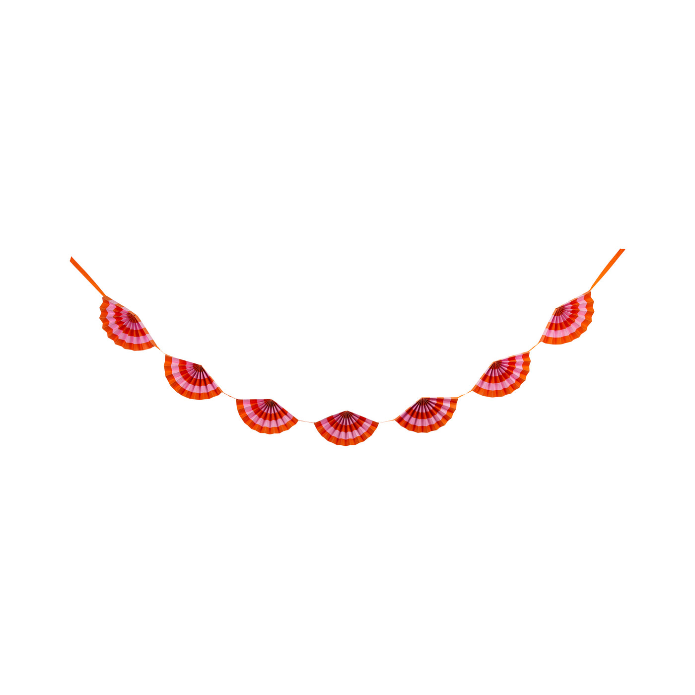 GVP1202 - Pink & Orange Fan Bunting Banner