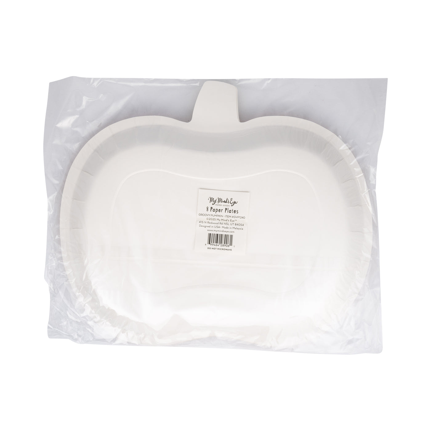 GVP1240 - Groovy Pumpkin Shaped Paper Plate
