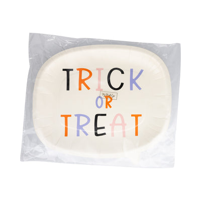GVP1241 - Trick or Treat Word Bubble Shaped Paper Plate