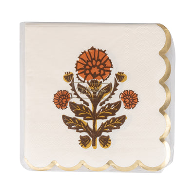 GVT1238 - Give Thanks Floral Cocktail Napkin