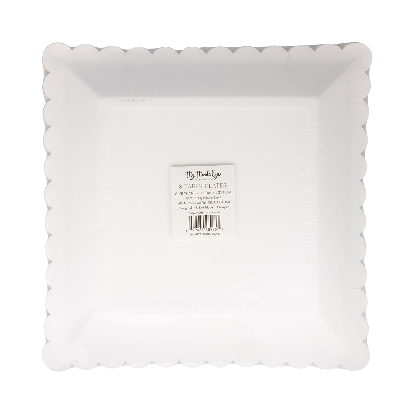 GVT1240 - Give Thanks Floral 9" Paper Plate