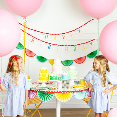 HBD1103 - Bright Birthday Bunting Banner