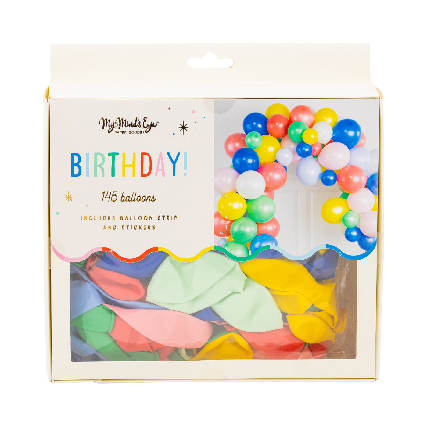 HBD1112 - Bright Birthday Balloon Garland Set