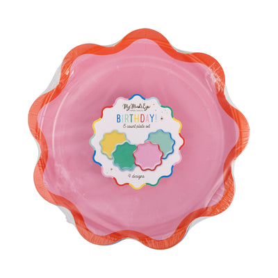 HBD1142 - Ric Rac Edge Dessert Plates