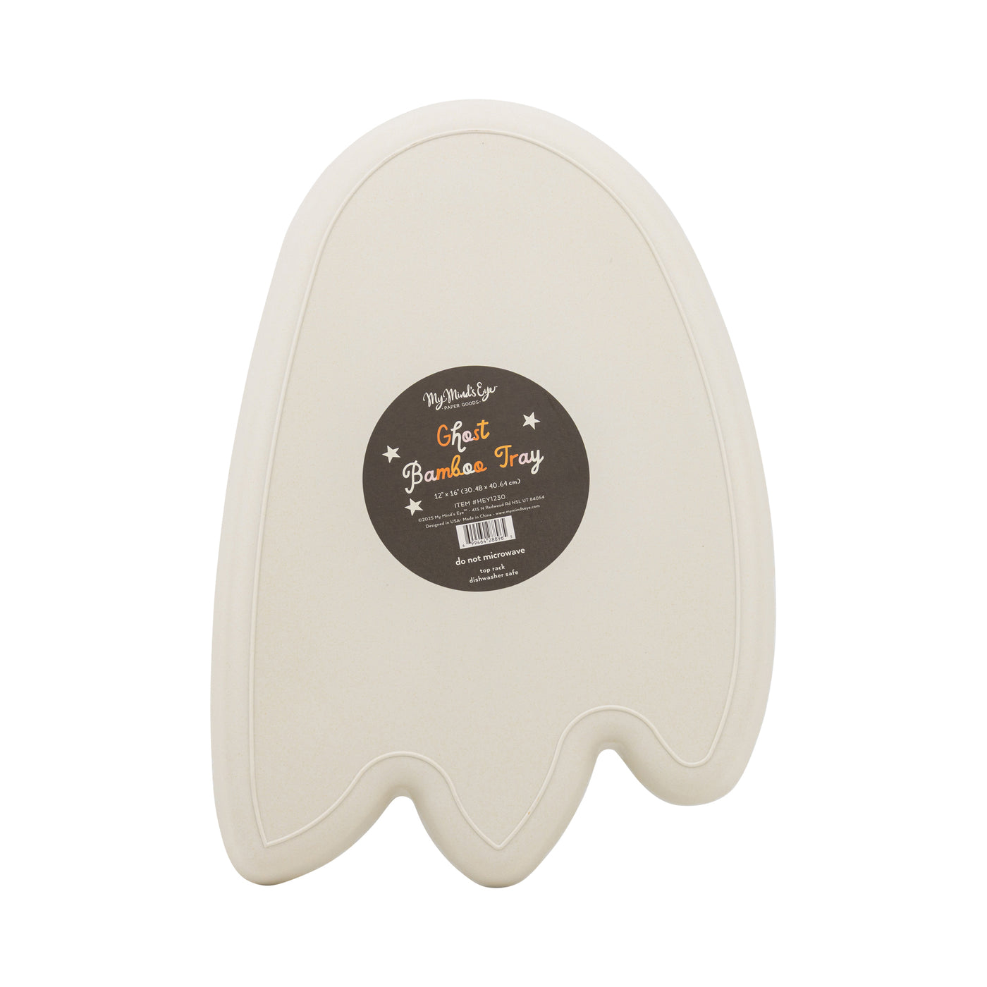 HEY1230 - Ghost Shaped Bamboo Tray