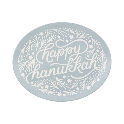 HNK1120 - Happy Hanukkah Oval Tray