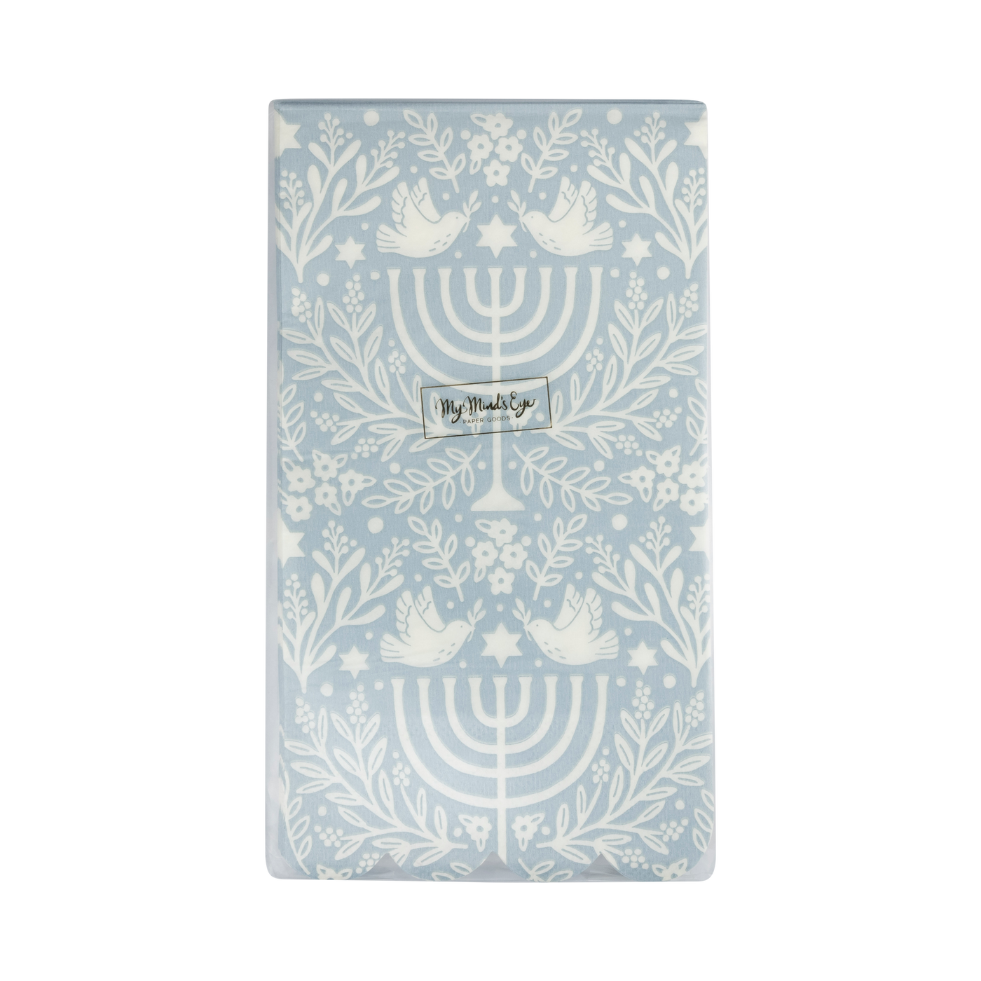 HNK1140 - Floral Menorah Dinner Napkin