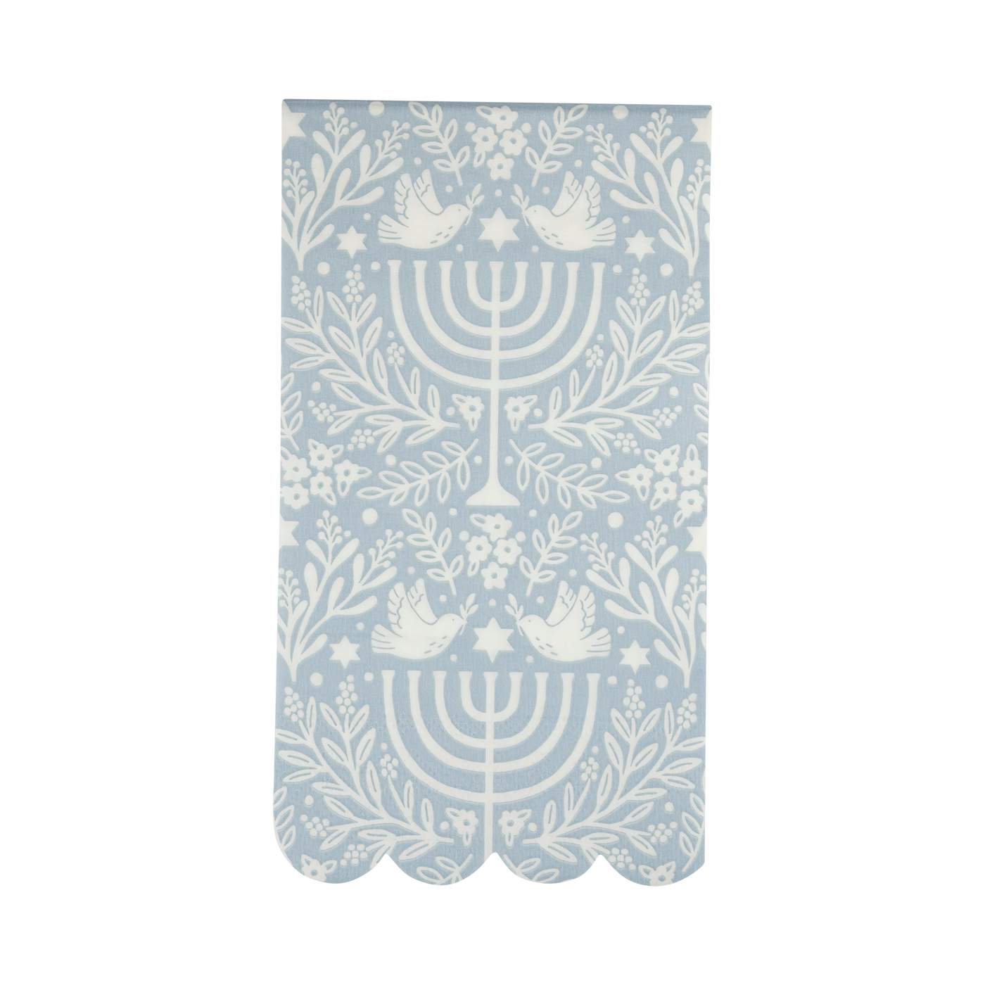 HNK1140 - Floral Menorah Dinner Napkin