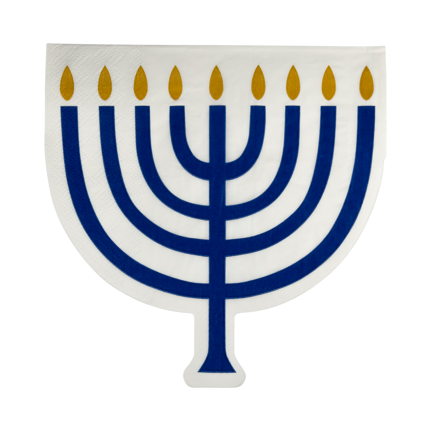 HNK1141 - Shaped Menorah Luncheon Napkin