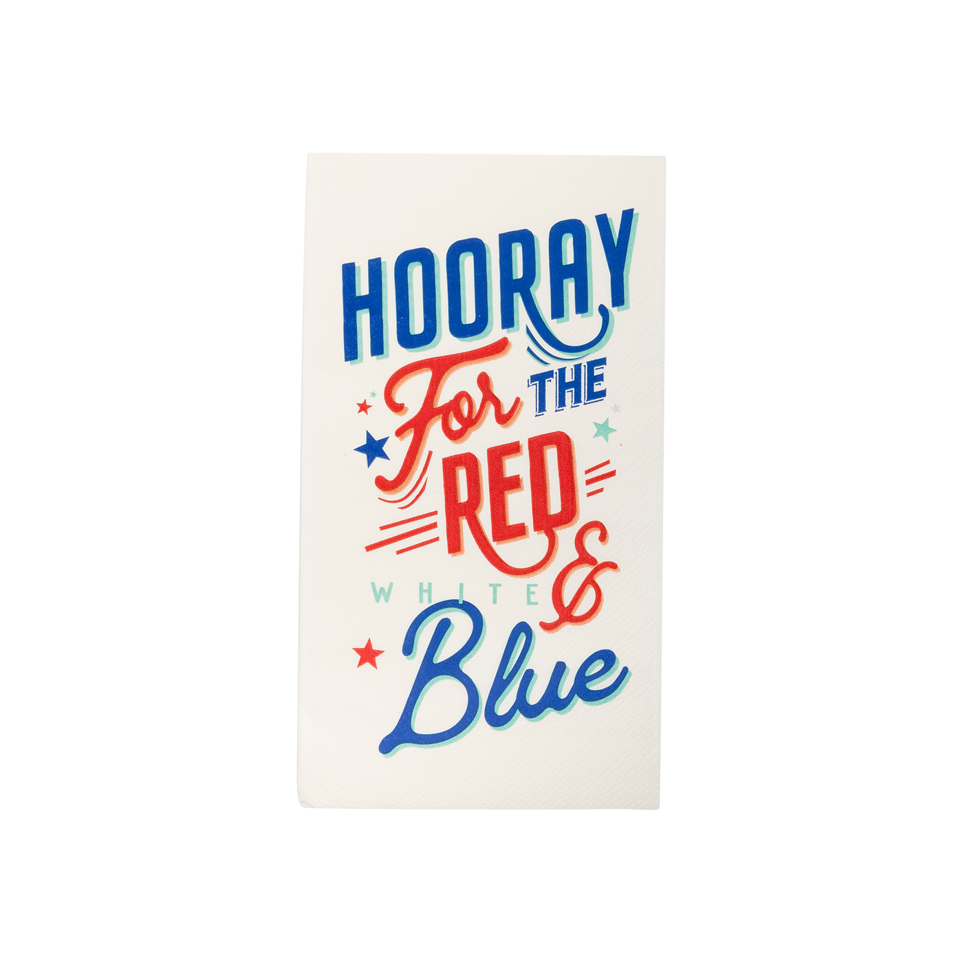 LAD1038 - Hooray For The Red White Blue Paper Dinner Napkin
