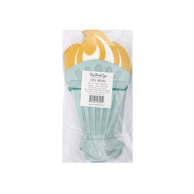 LAD1039 - Lady Liberty Shaped Paper Dinner Napkin
