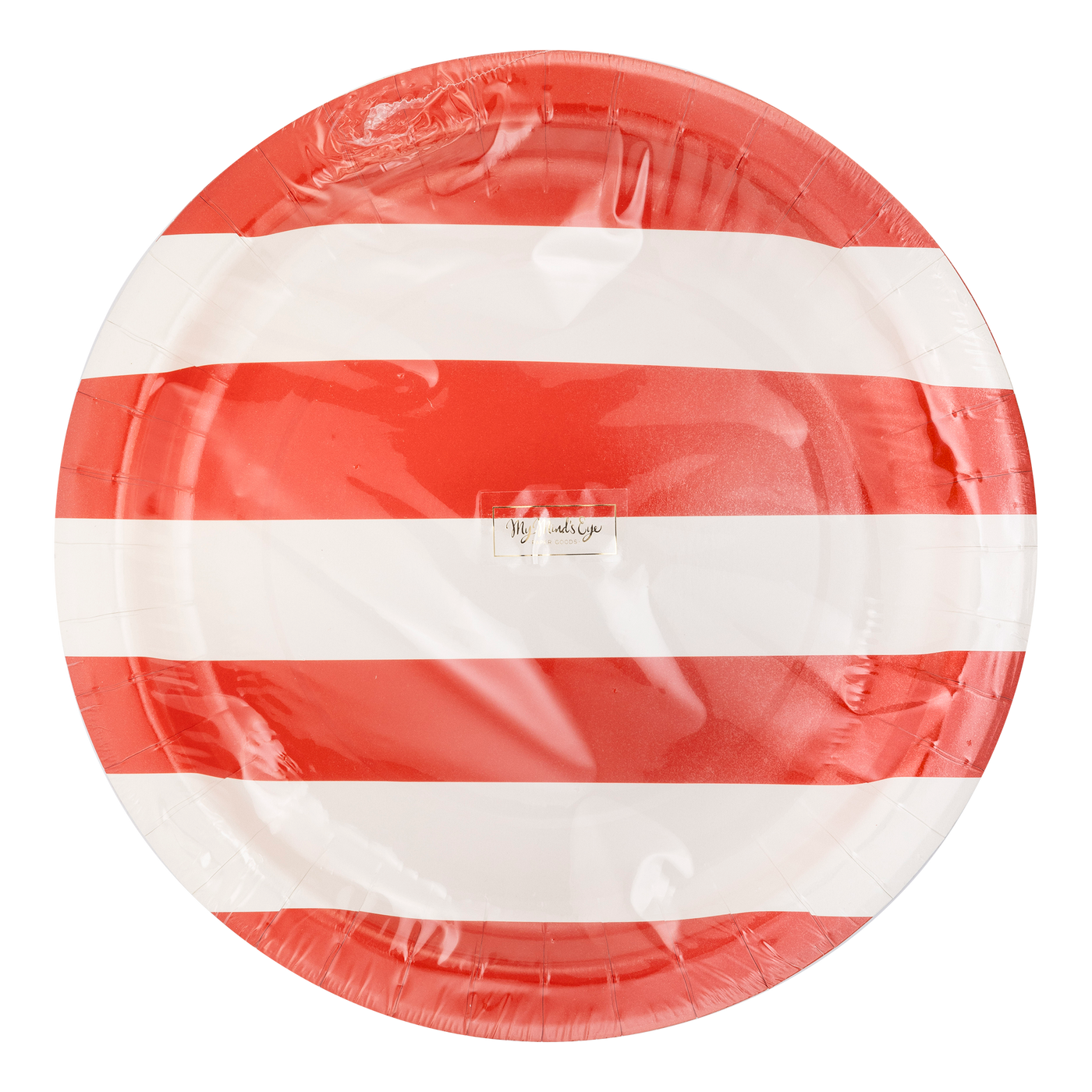 LAD1040 - Lady Liberty Red Striped Paper Plate