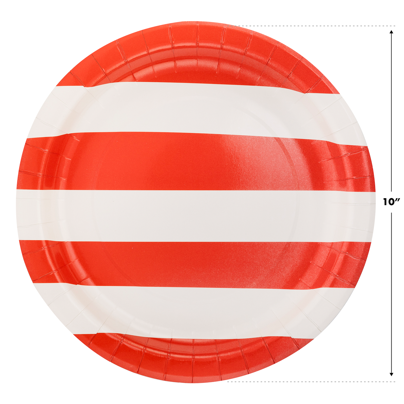 LAD1040 - Lady Liberty Red Striped Paper Plate