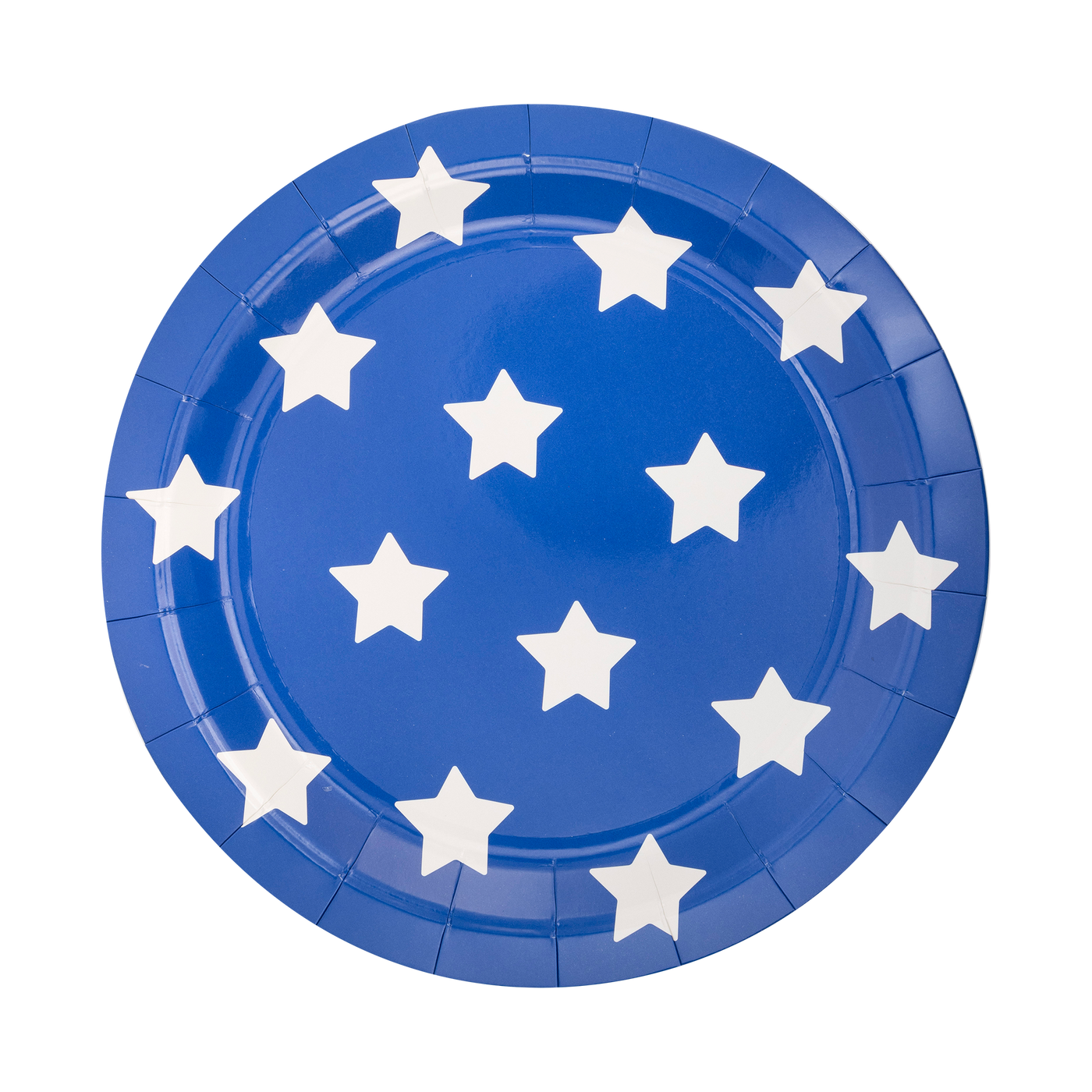 LAD1042 - Lady Liberty Blue Stars Paper Plate