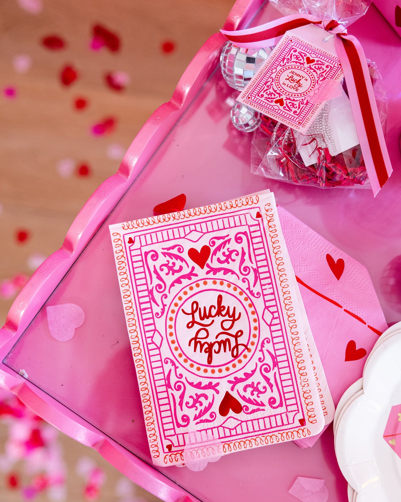 LKL1238 - Lucky Card Dinner Napkin