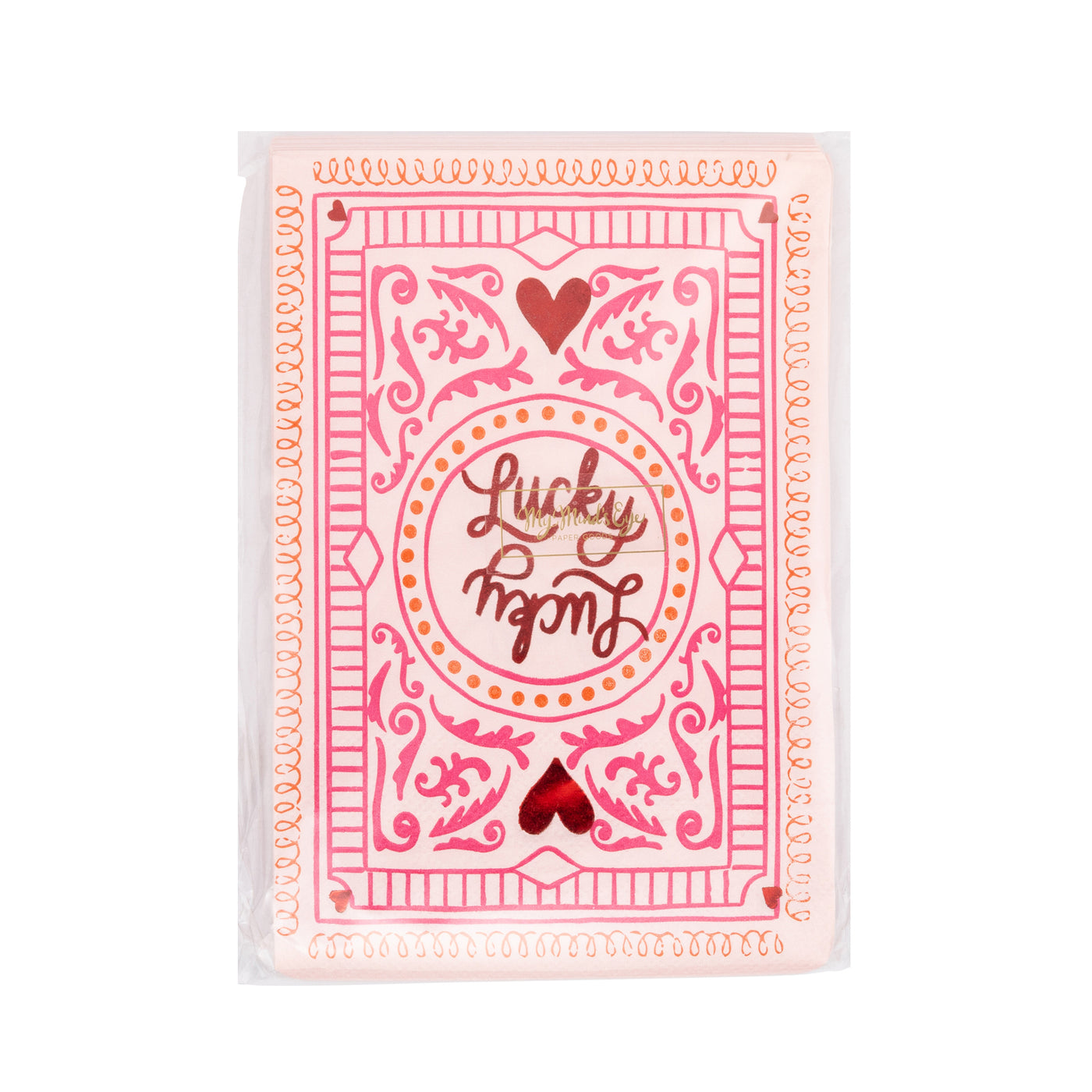 LKL1238 - Lucky Card Dinner Napkin