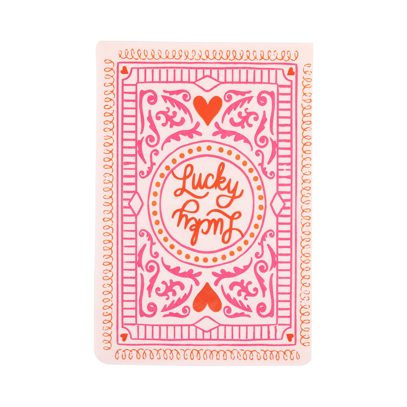 LKL1238 - Lucky Card Dinner Napkin