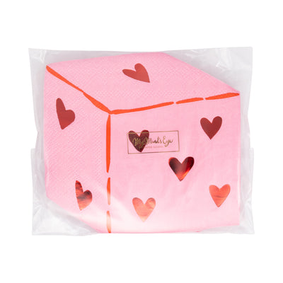 LKL1239 - Heart Dice Cocktail Napkin