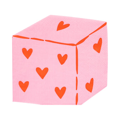 LKL1239 - Heart Dice Cocktail Napkin