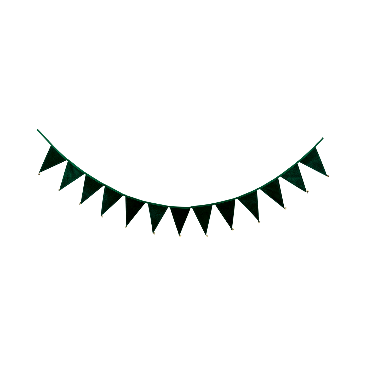 LUX1103 - Green Velvet Pennant Banner