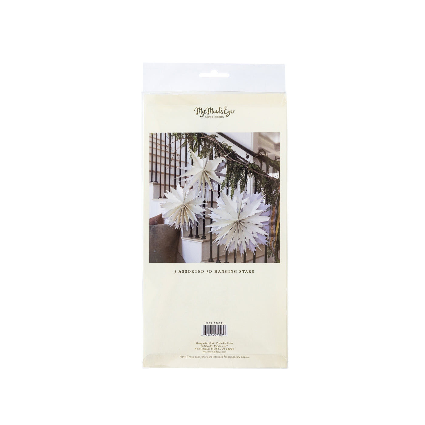 MEM1002 - Christmas Memories Cream Paper Bag Fan Set