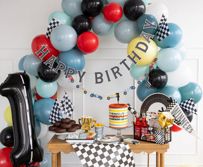 MIL1002 - Miles per Hour - Happy Birthday Banner Set