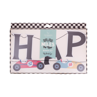 MIL1002 - Miles per Hour - Happy Birthday Banner Set