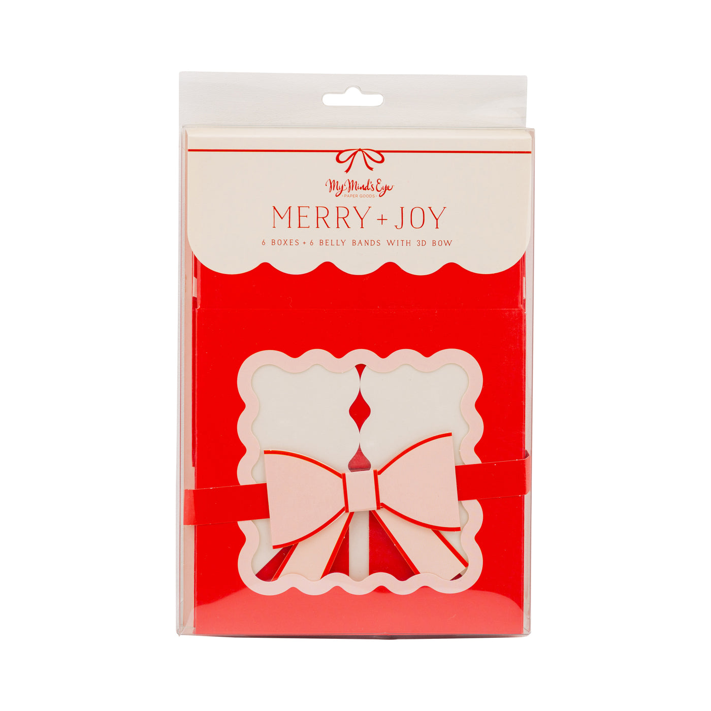 MJY1209 - Red and Pink Cookie Box with bow