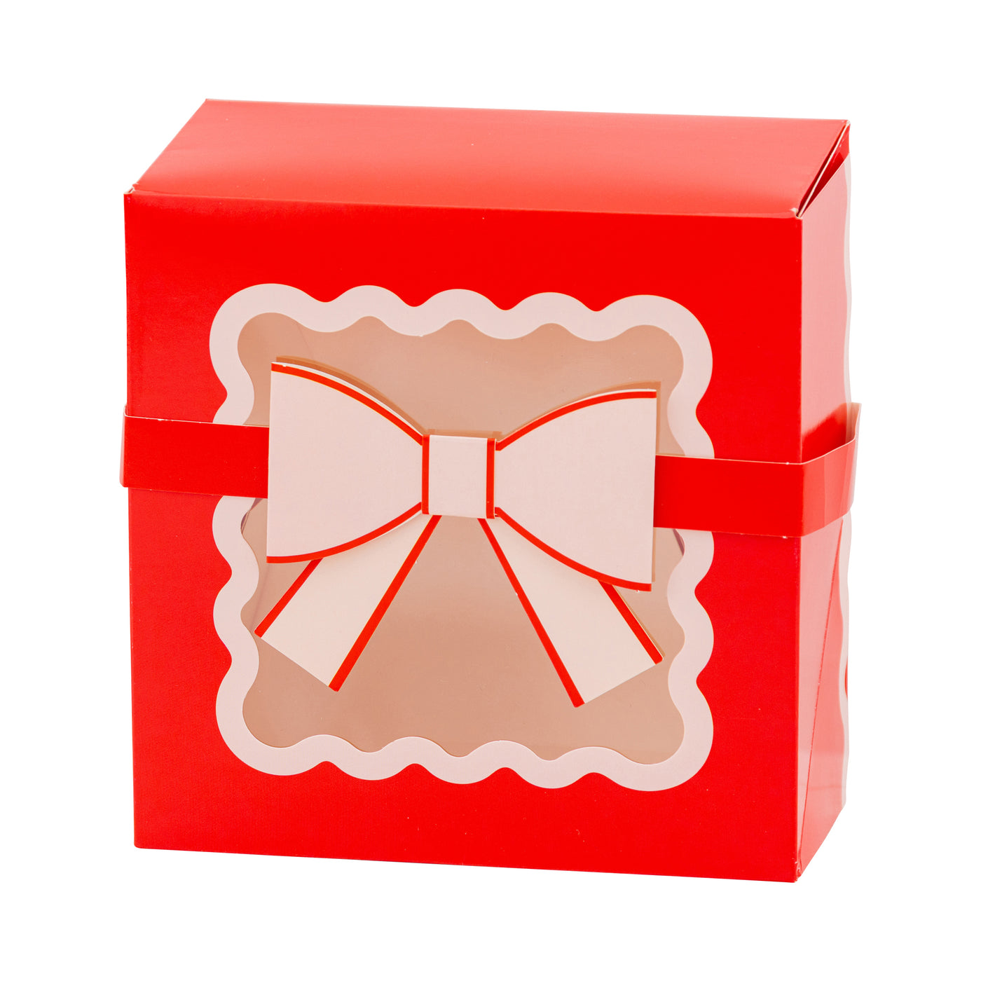 MJY1209 - Red and Pink Cookie Box with bow