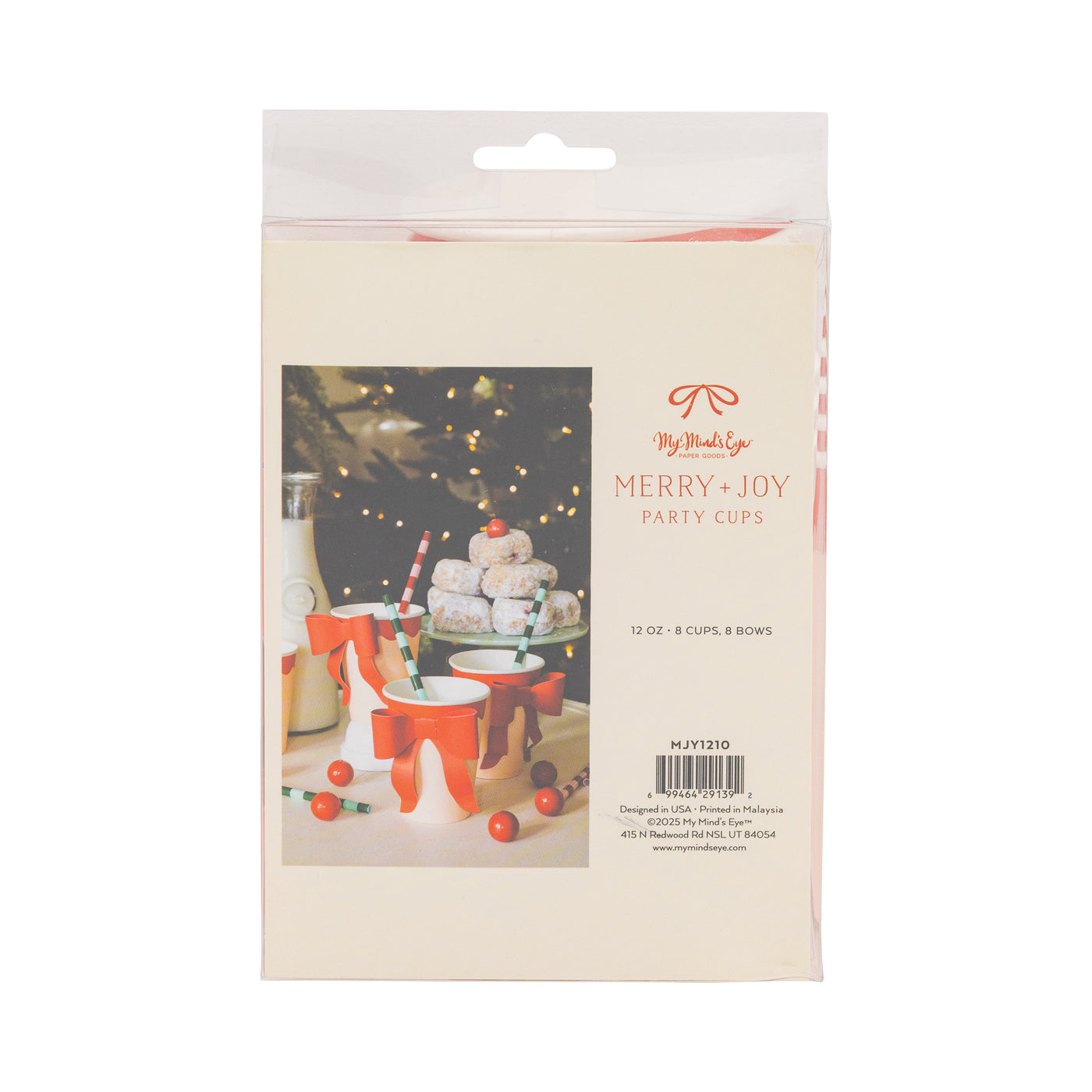 MJY1210 - Red and Pink Cup with Bow