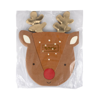 NPL1238 - Rudolph Shaped Dinner Napkin
