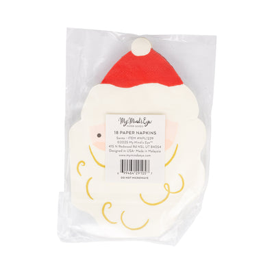 NPL1239 - Santa Shaped Dinner Napkin