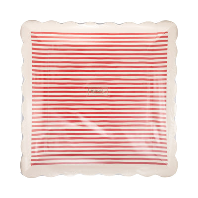 NPL1240 - Red Striped Plate